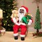 Northlight Animated and Musical African American Santa Rocking Chair Christmas Decoration - 14"